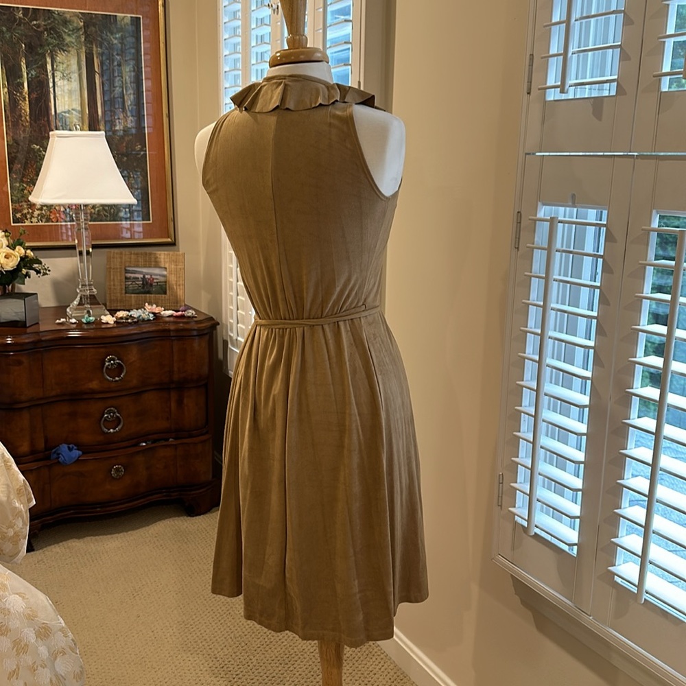 Tan Ruffle Dress - Picture 3 of 3